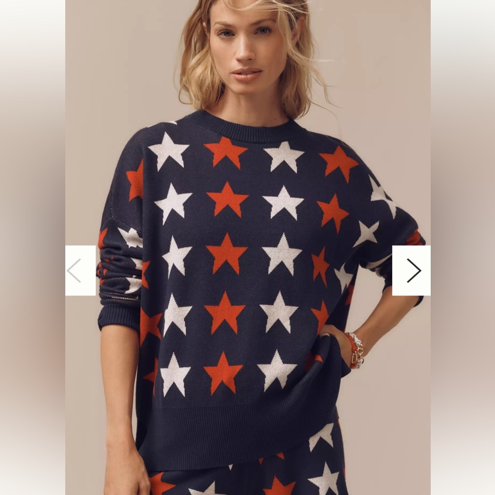NWT Anthropologie Beach Riot Star Sweater